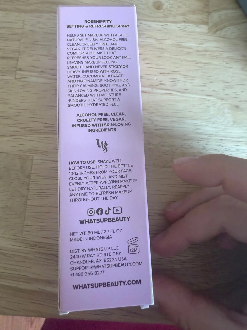 💛 2/$25 WHATS UP BEAUTY Rosehippity Setting & Refreshing Spray
